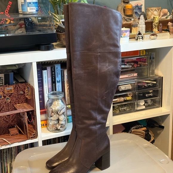 Frye Brown Over the Knee Boots - Picture 2 of 7